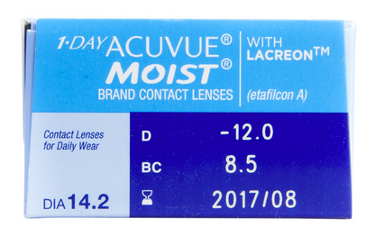 1 Day Acuvue Moist Contact Lenses 30-Pack - Lensbox™